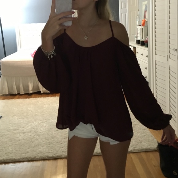 Maroon blouse