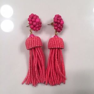 Lisi Lerch tassel earrings - hot pink