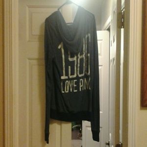 Victoria Secret brand Pink  Blue Zipup sweatshirt