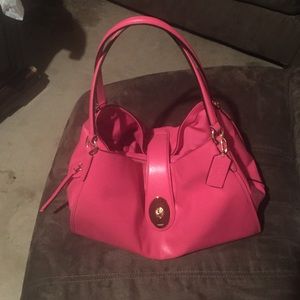 Pink Leather Coach Purse