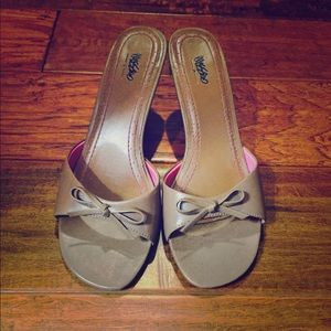 Tan Kitten Heel Sandals