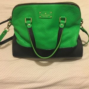 Green and Navy Kate Spade Bag