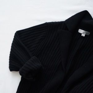 Ribbed Open Cardigan