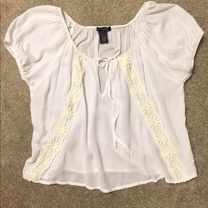 Light & Breezy White Summer Blouse