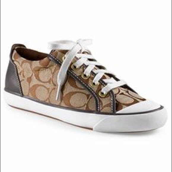 Coach tennis shoes brown Clearance