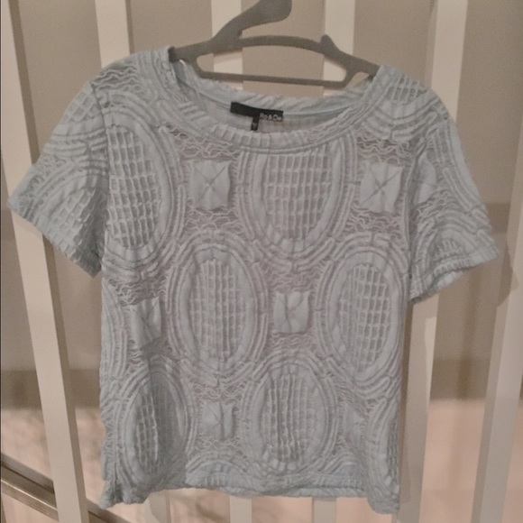 Ro & De Light Blue/Turquoise Blouse- Small