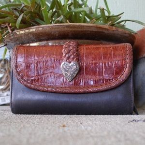 Vintage Brighton Leather Wallet organizer