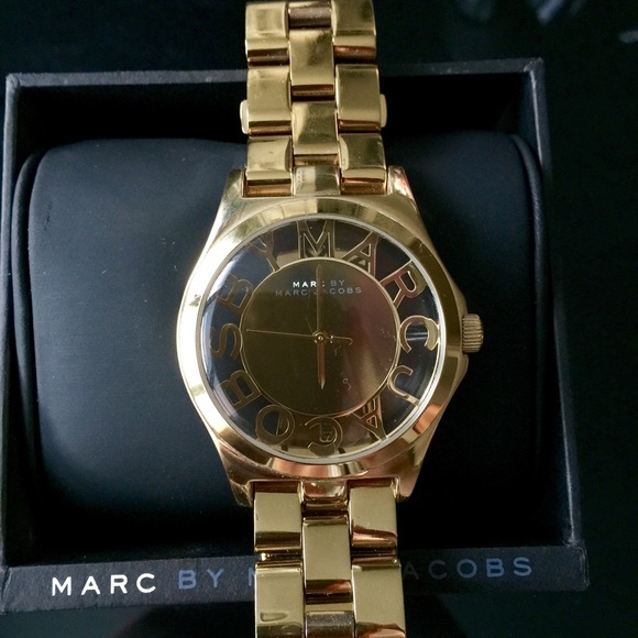 Marc by Marc Jacobs Accessories - Marc Jacobs Henry Skeleton Gold Bracelet Watch Marc by Marc Jacobs Accessories - Marc Jacobs Henry Skeleton Gold Bracelet Watch