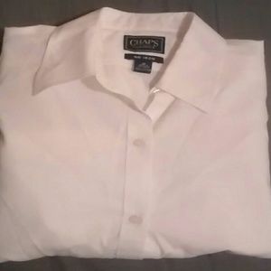 Chaps Classics No Iron White Button-Down