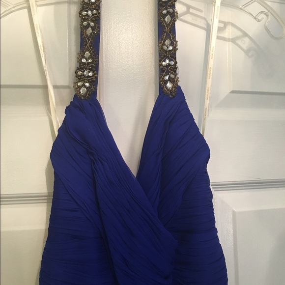 Royal Blue marchesa gown - Picture 3 of 4