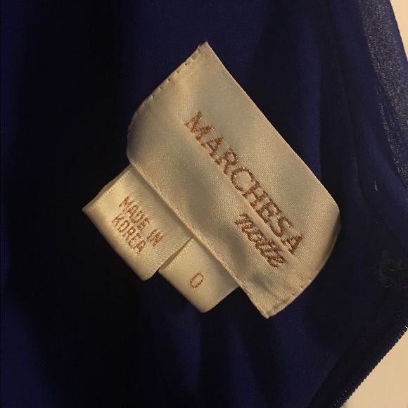 Royal Blue marchesa gown - Picture 4 of 4