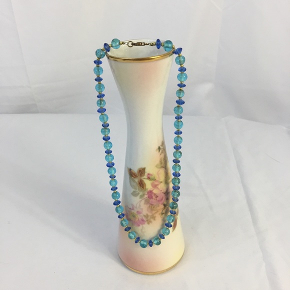 ps-creations Jewelry - Multi Color Blue & Gold Necklace