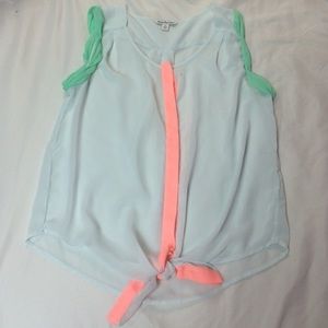 Sheer American Eagle Blouse