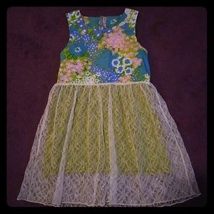Girls Matilda Jane floral & lace dress size 6