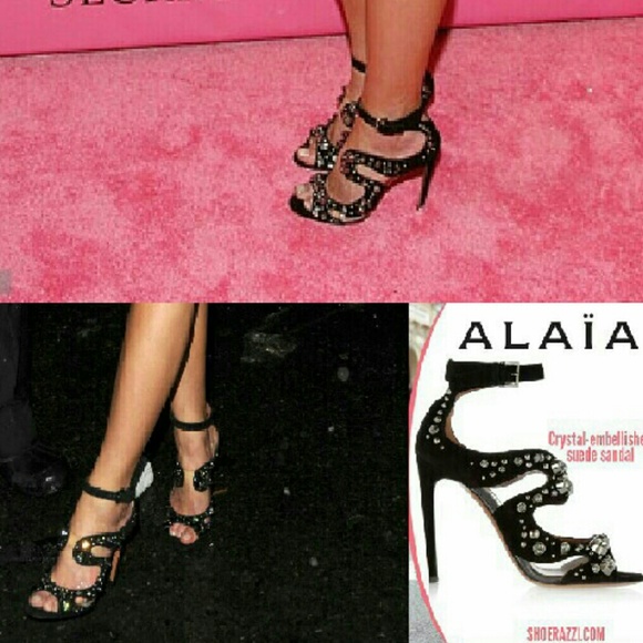 Black Embellished Heels