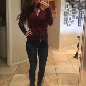 Super cue and cozy zip up sweater