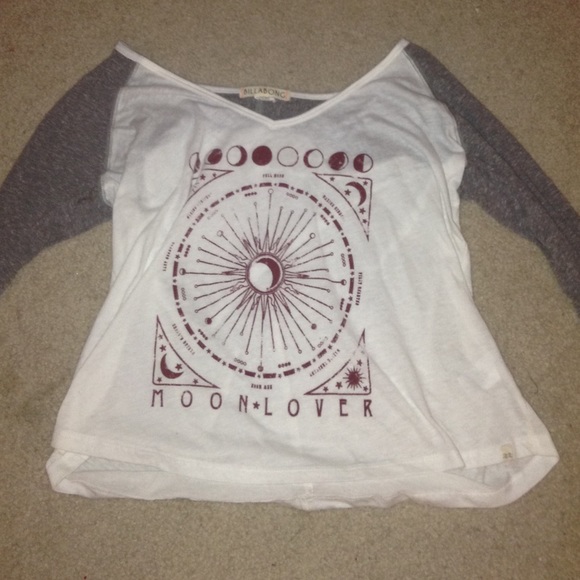 billabong baseball tshirt