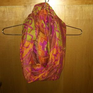 Circle scarf, light material, summer colors