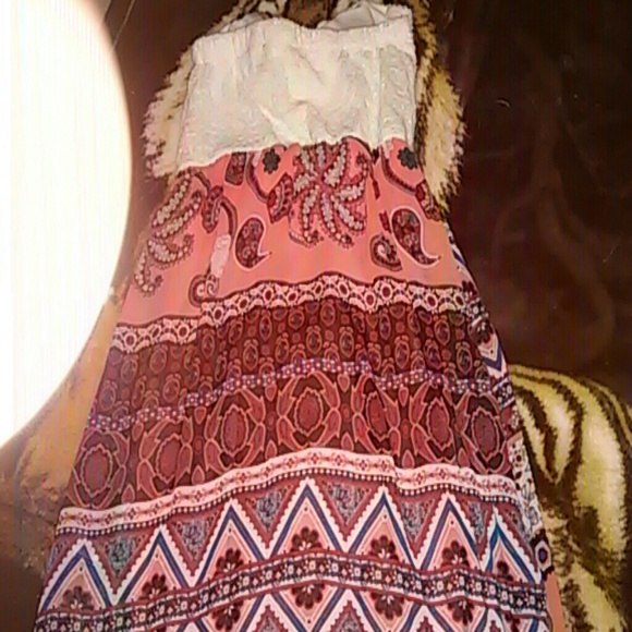 Strapless summer dress