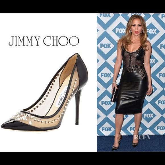 Jimmy Choo Sparkler black pumps