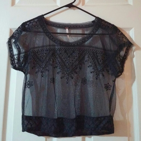 Sheer Free People top