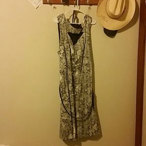 Lace print dress