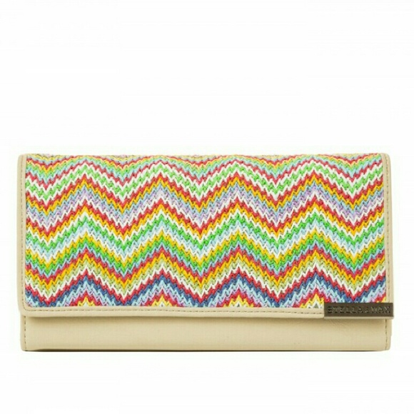 Stella & Max All I need Straw Clutch Wallet