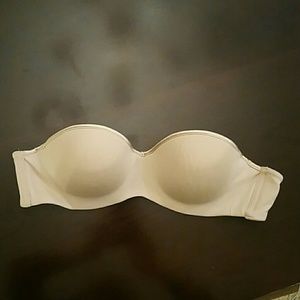 Natori 34B strapless bra, nude color