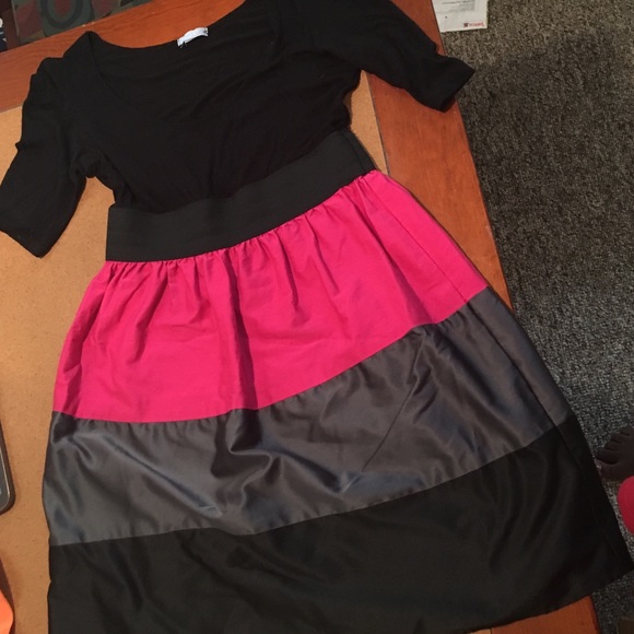 Block colored dress