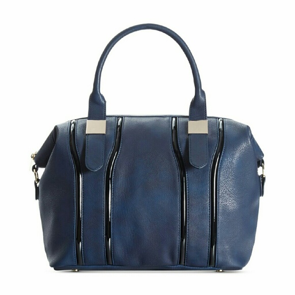 Big Buddha Blue Tudor Satchel With Strap