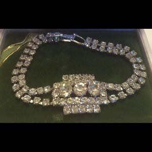 Vintage rhinestone bracelet 1960
