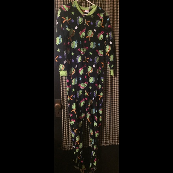 ninja turtle onesie pajamas