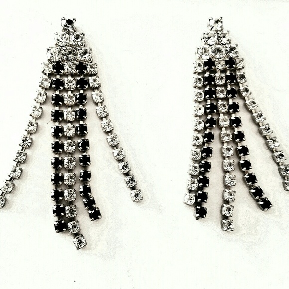 VTG Rhinestone Lisner Earrings & Bracelet - Picture 3 of 3