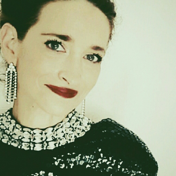 VTG Rhinestone Lisner Earrings & Bracelet - Picture 2 of 3