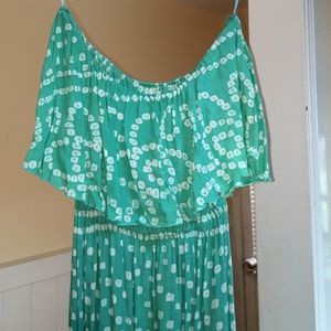 Indah flounce midi dress small