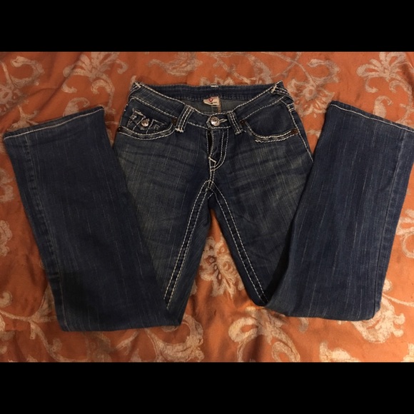 Reposhed True Religion jeans. Inseam about 30".