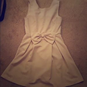 Maxx & Riley beige cocktail dress with bow