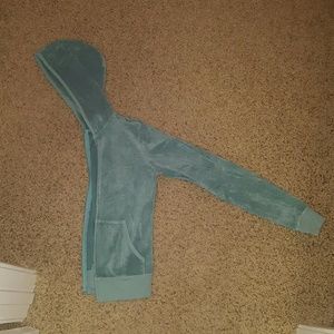 Teal Zip Up Juicy Couture Sweater