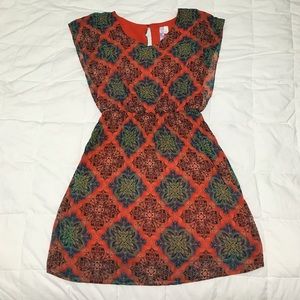 Francesca's Orange open back dress size L