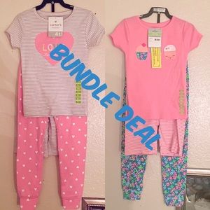Carter's 3 piece sleepwear sets