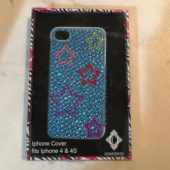 Cute blue bling case w/ stars!! - Picture 2 of 3