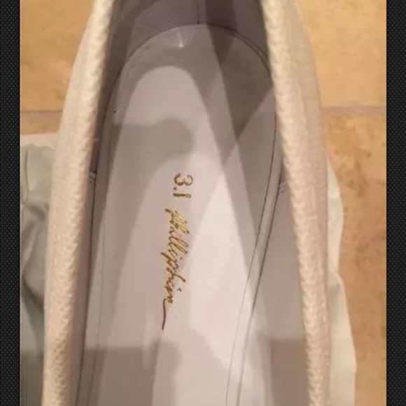 3.1 Phillip Lim NIB Shoes White Canvas 38.5 $450 - Picture 4 of 4