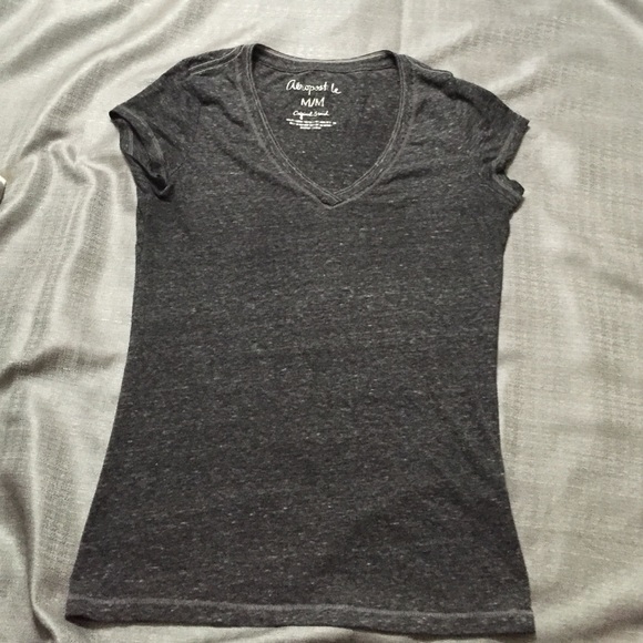 grey v-neck