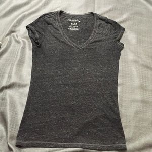 grey v-neck