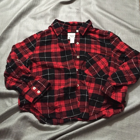 Cropped flannel