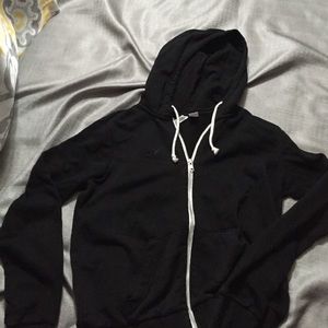 black zip up