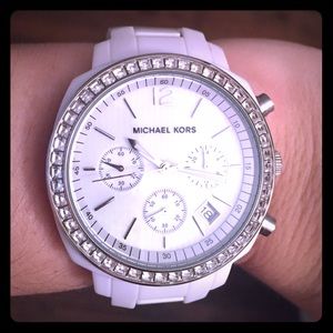 White ceramic Michael Kors watch
