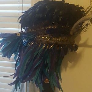 Burning Man costume style head dress