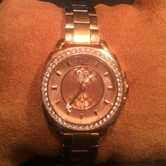 Rose Gold Coach Designer Watch - Picture 2 of 2