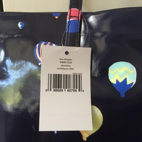 Kate Spade navy balloon Bon shopper NWT - Picture 4 of 4
